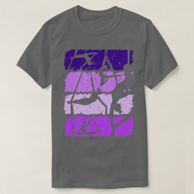 Aerial Silk Acrobatics T-Shirt (Design Front)