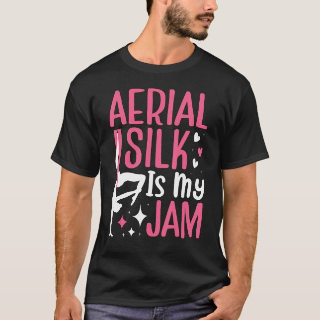 Aerial Silk Aerialist I m Hanging By A Thread T-Shirt (Front)