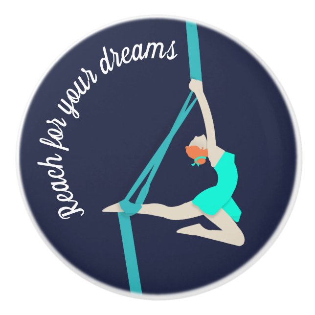 Aerial Silks Ceramic Knob (Front)