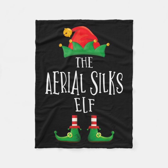 Aerial Silks Elf Shirt Family Matching Pajamas Chr Fleece Blanket (Front)