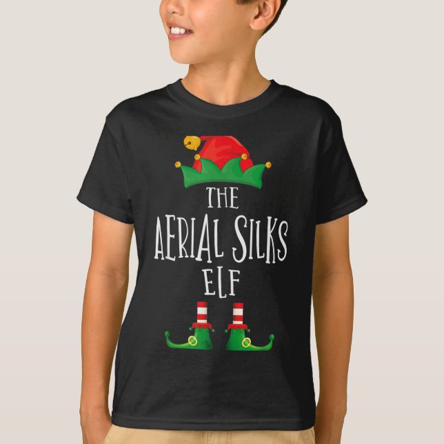 Aerial Silks Elf Shirt Family Matching Pyjamas Chr (Front)