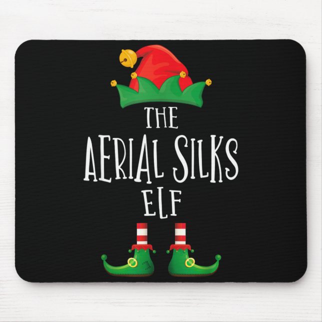 Aerial Silks Elf Shirt Family Matching Pyjamas Chr Mouse Pad (Front)