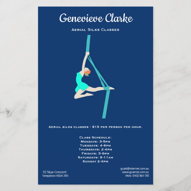 Aerial Silks Flyer (Front)