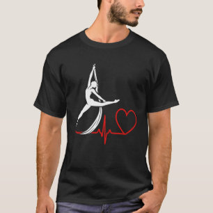 Aerial Silks Heartbeat Aerialist Aerial Yoga Circu T-Shirt