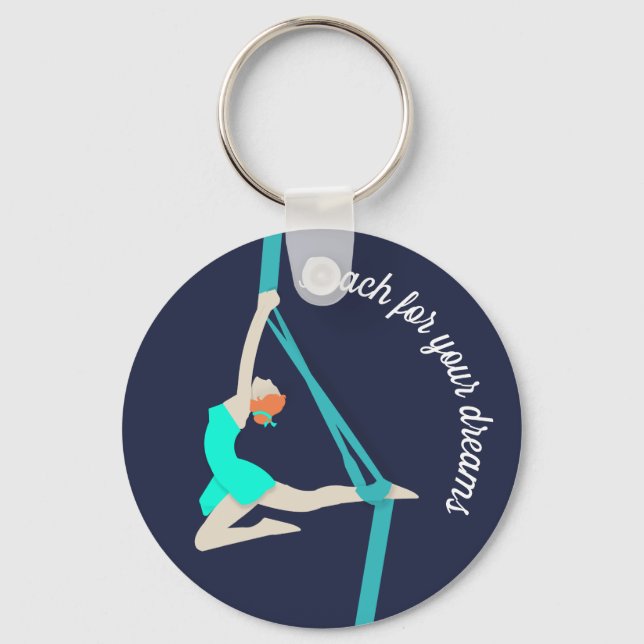 Aerial Silks Keychain (Front)