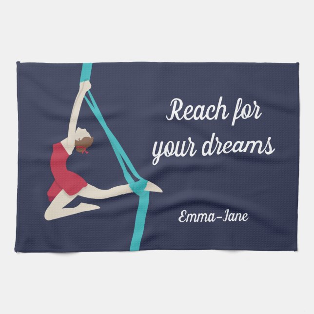 Aerial Silks Kitchen Towel (Horizontal)
