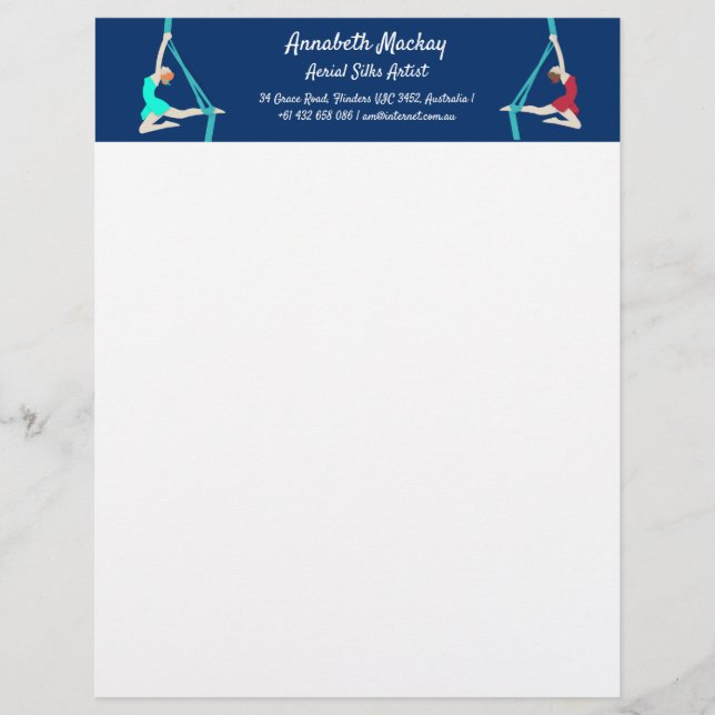 Aerial Silks Letterhead (Front)