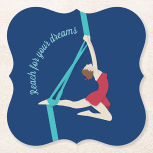 Aerial Silks Paper Coaster