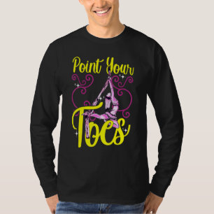 Aerial Silks Point Your Toes Yoga Trapeze Aerialis T-Shirt