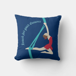 Aerial Silks Throw Pillow