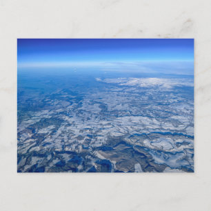 Aerial Snow Vista  Holiday Postcard
