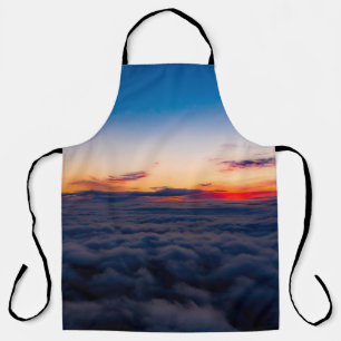 Aerial sunset view over the Blue Ridge Mountains f Apron