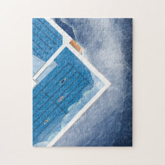 Aerial View Bondi Icebergs Pools Sydney Australia Jigsaw Puzzle