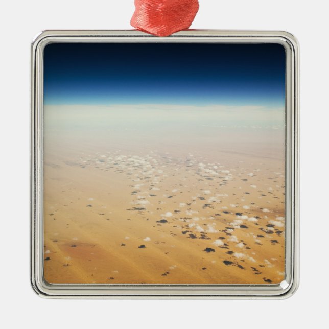 Aerial view of a desert metal ornament (Front)