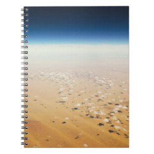 Aerial view of a desert notebook