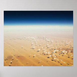Aerial view of a desert poster