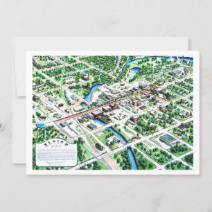 Aerial View of Albion Michigan 1993