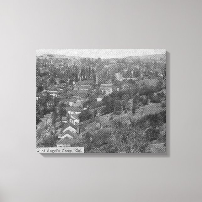 Aerial View of Angels CampAngels Camp, CA Canvas Print (Front)