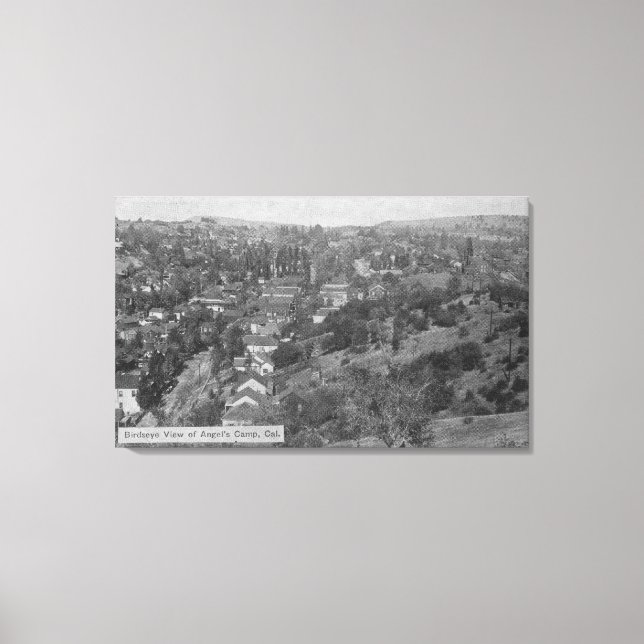 Aerial View of Angels CampAngels Camp, CA Canvas Print (Front)