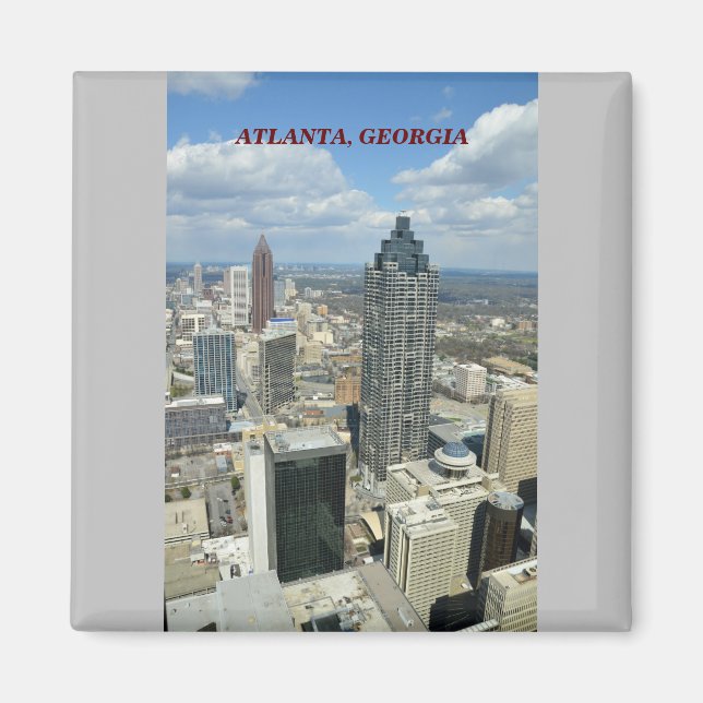 Aerial View of Atlanta, Georgia  Magnet (Front)