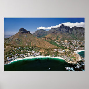 Aerial View Of Atlantic Seaboard Showing Clifton Poster