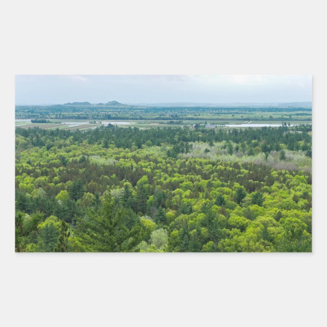 Aerial View of Black River State Forest Sticker (Front)