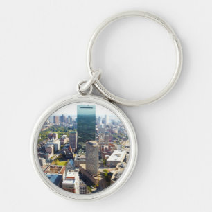 Aerial view of Boston 2 Keychain