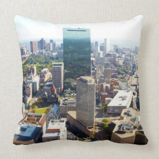 Aerial view of Boston 2 Throw Pillow