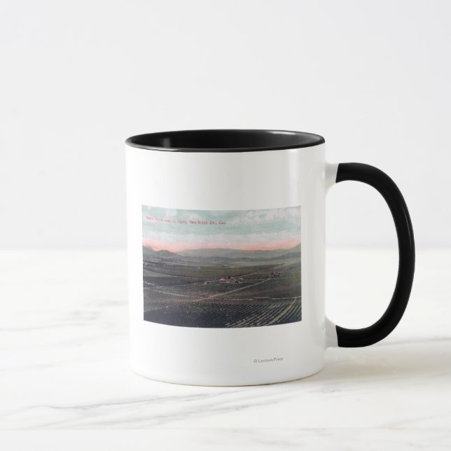 Aerial View of Boston Ranch in San Diego County Mug (Right)