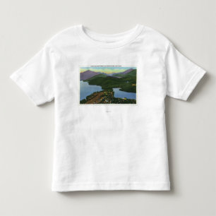Aerial View of Both Lake Placid & Mirror Lake Toddler T-shirt