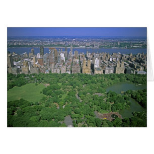 Aerial view of Central Park and the west side