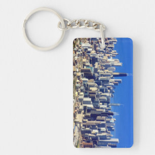 Aerial view of Chicago Downtown with Lake Keychain