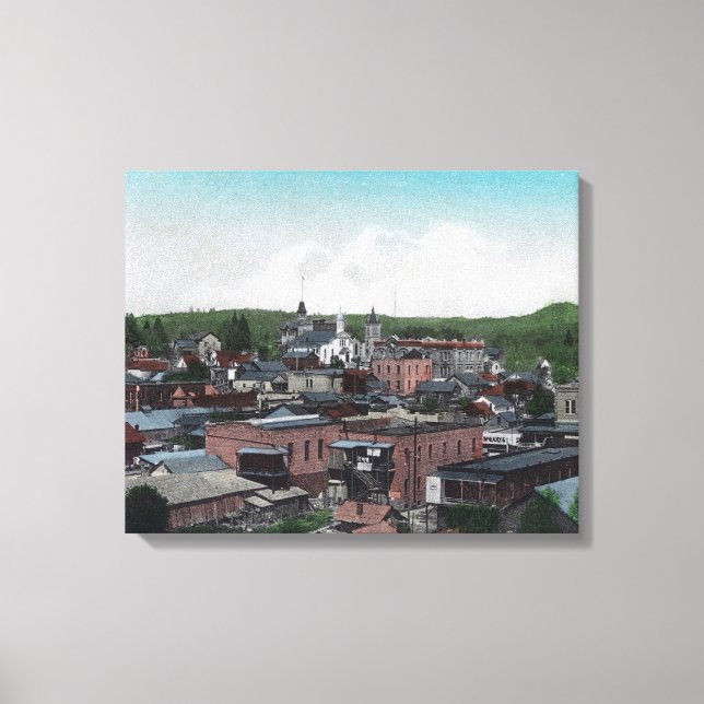 Aerial View of City # 2Jackson, CA Canvas Print (Front)