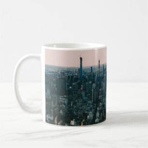 AERIAL VIEW OF CITY BUILDINGS DURING DAYTIME COFFEE MUG