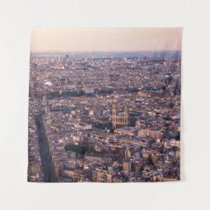 AERIAL VIEW OF CITY BUILDINGS DURING DAYTIME TAPESTRY