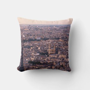 AERIAL VIEW OF CITY BUILDINGS DURING DAYTIME THROW PILLOW