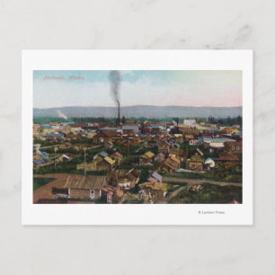 Aerial View of CityFairbanks, AK Postcard