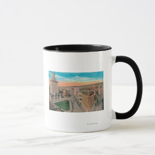 Aerial View of CityOakland, CA Mug