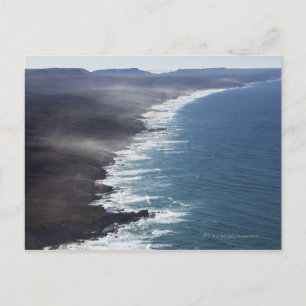 Aerial view of coastline near Cape Infanta, Postcard