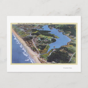 Aerial View of Devil's Lake Postcard