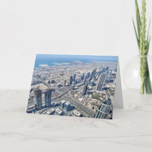 Aerial View Of Dubai Card