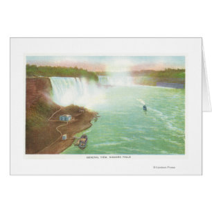 Aerial View of Entire Niagara Falls