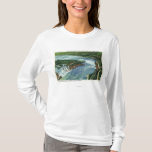 Aerial View of Entire Niagara Falls 2 T-Shirt