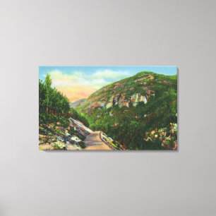 Aerial View of Fish Creek Grounds, Saranac Inn Canvas Print