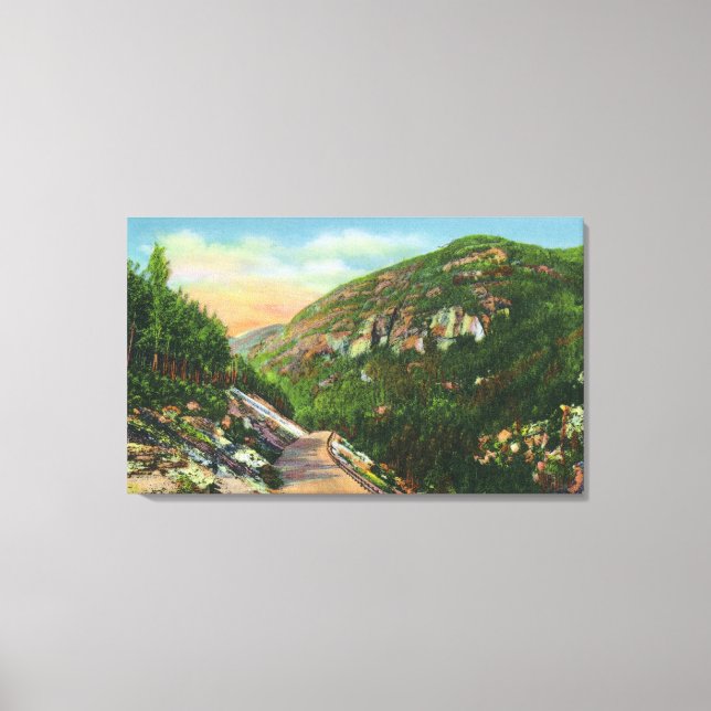 Aerial View of Fish Creek Grounds, Saranac Inn Canvas Print (Front)