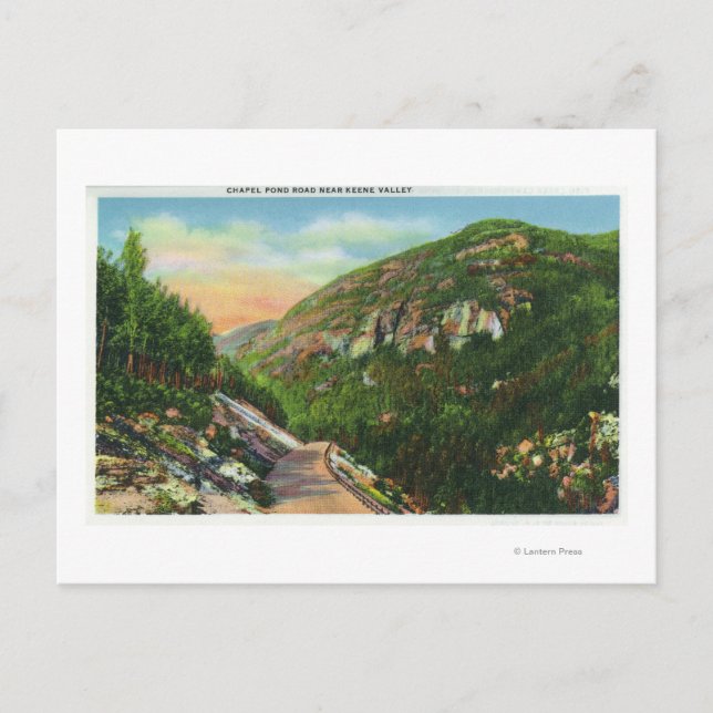 Aerial View of Fish Creek Grounds, Saranac Inn Postcard (Front)