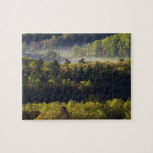 Aerial view of forest in Cades Cove, Great Smoky Jigsaw Puzzle