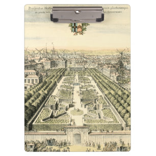 Aerial View of Formal Garden by Eric Dahlbergh Clipboard
