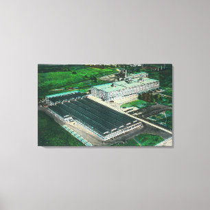 Aerial View of Goodyear-Zeppelin Fabrication Canvas Print