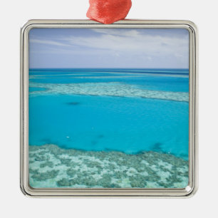 Aerial view of Great Barrier Reef by Metal Ornament